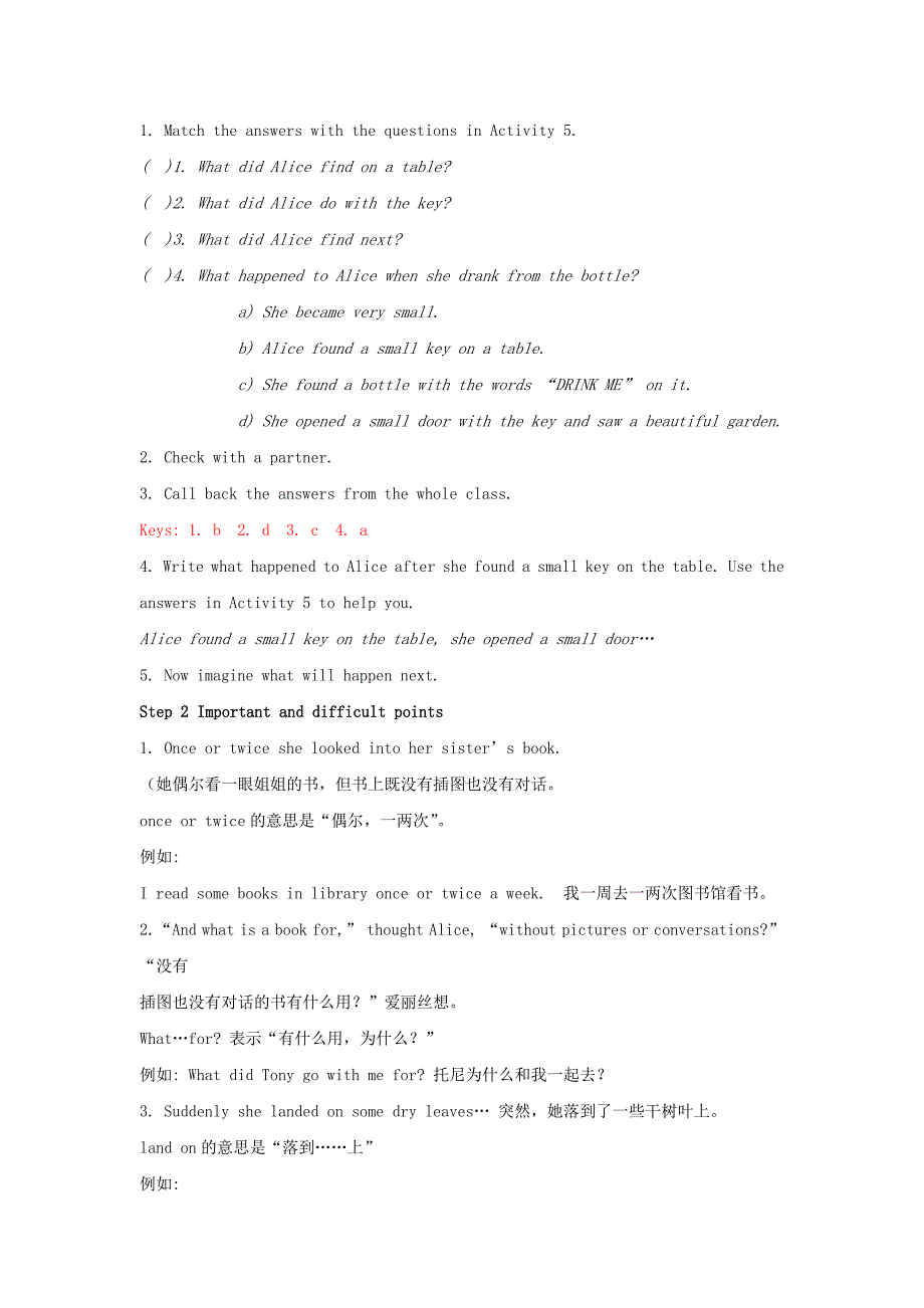 module 7 unit 2 she was thinking about her cat教案2 （新版）外研版八年级上_第3页