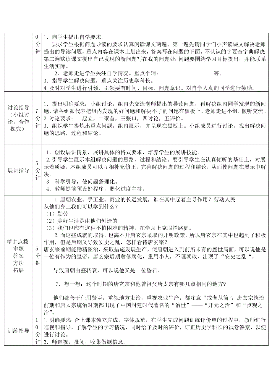 山东省济阳县竞业园学校：1.3开元盛世 教学案 （七年级人教版下册）_第2页