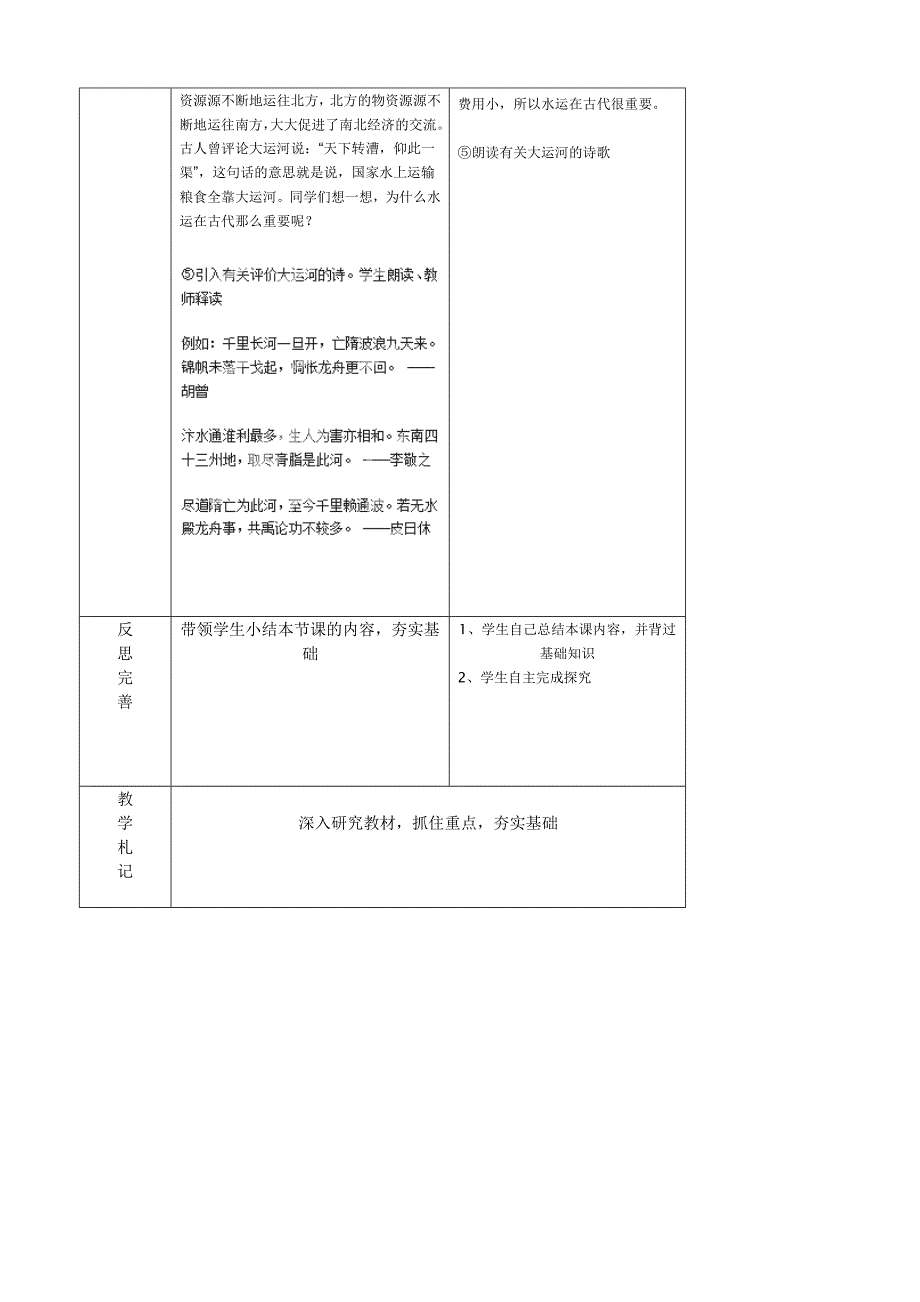 山东省蒙阴四中1.1 繁荣一时的隋朝（第1课时）教案（人教新课标七年级下）_第2页