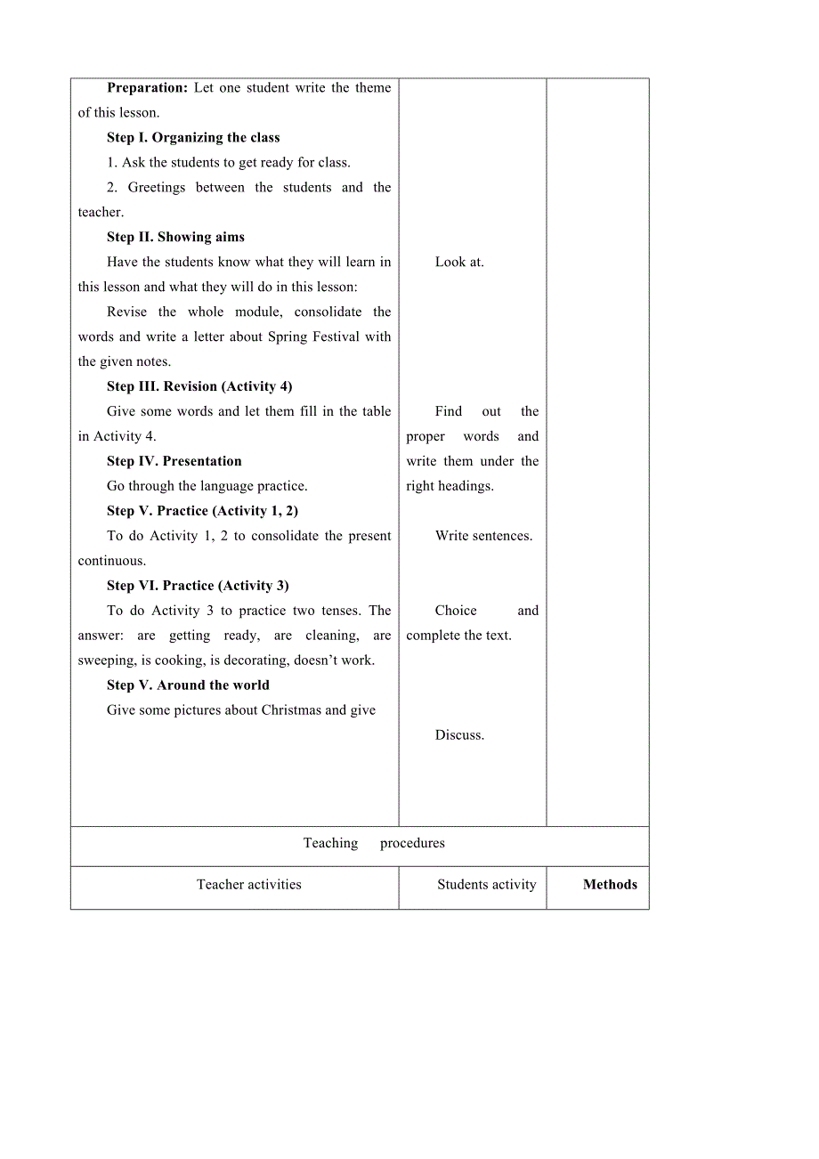 module10 unit3 language in use 教案(外研版七年级上册)_第2页