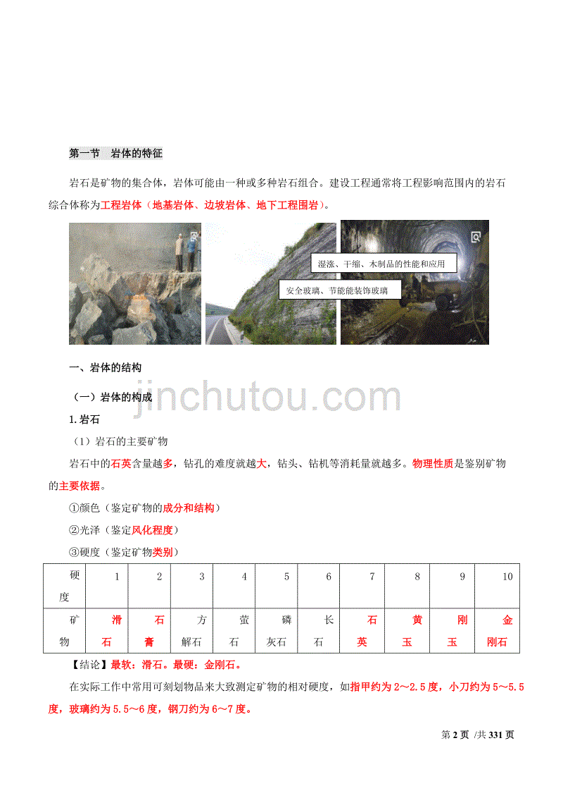 2018年造价工程师建设工程技术与计量-土建基础专题知识总结重点标注_第2页