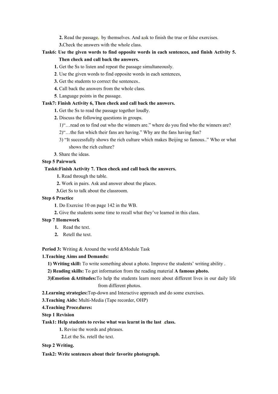 module8 教案5（外研版九年级上）_第5页