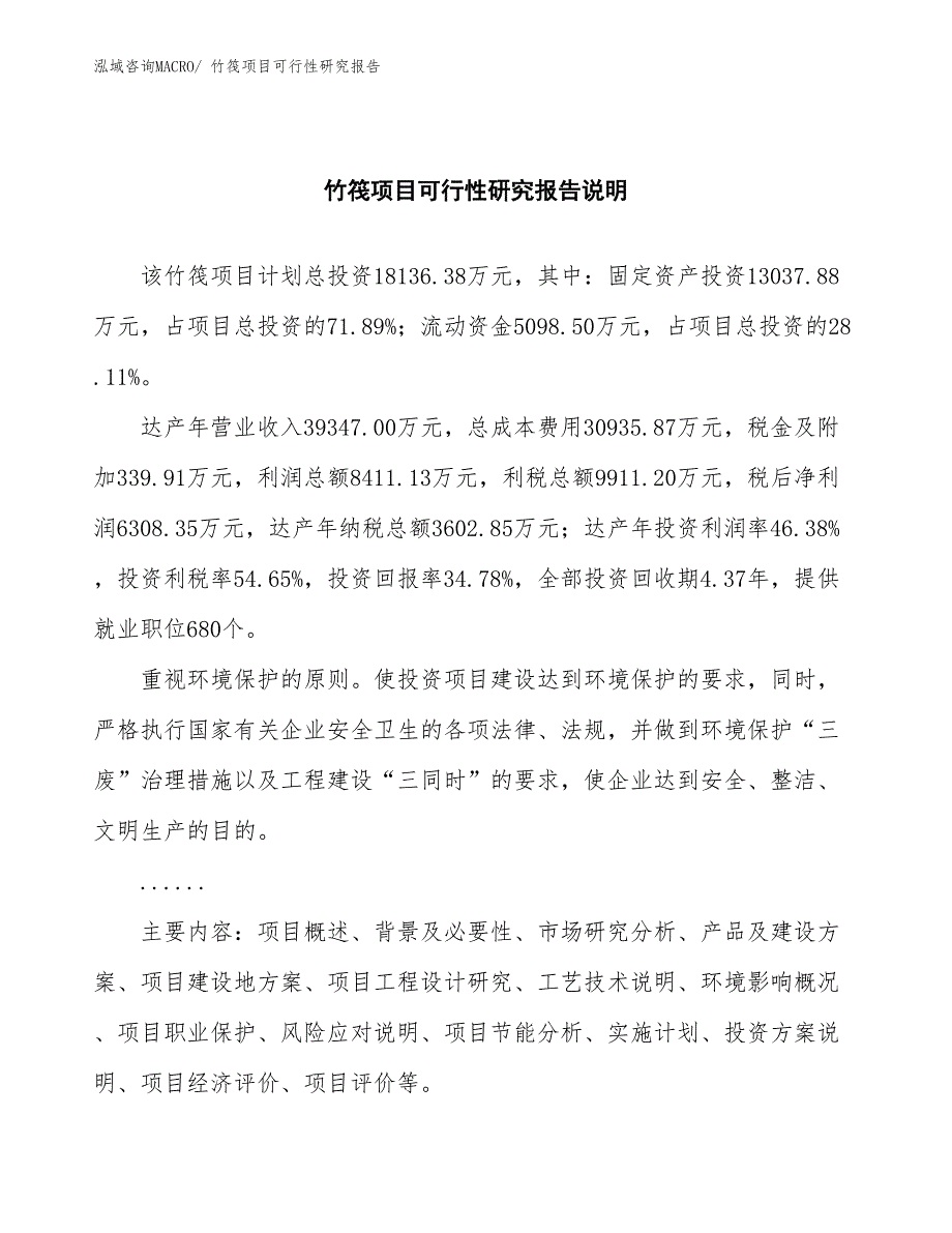 （批地）竹筏项目可行性研究报告_第2页