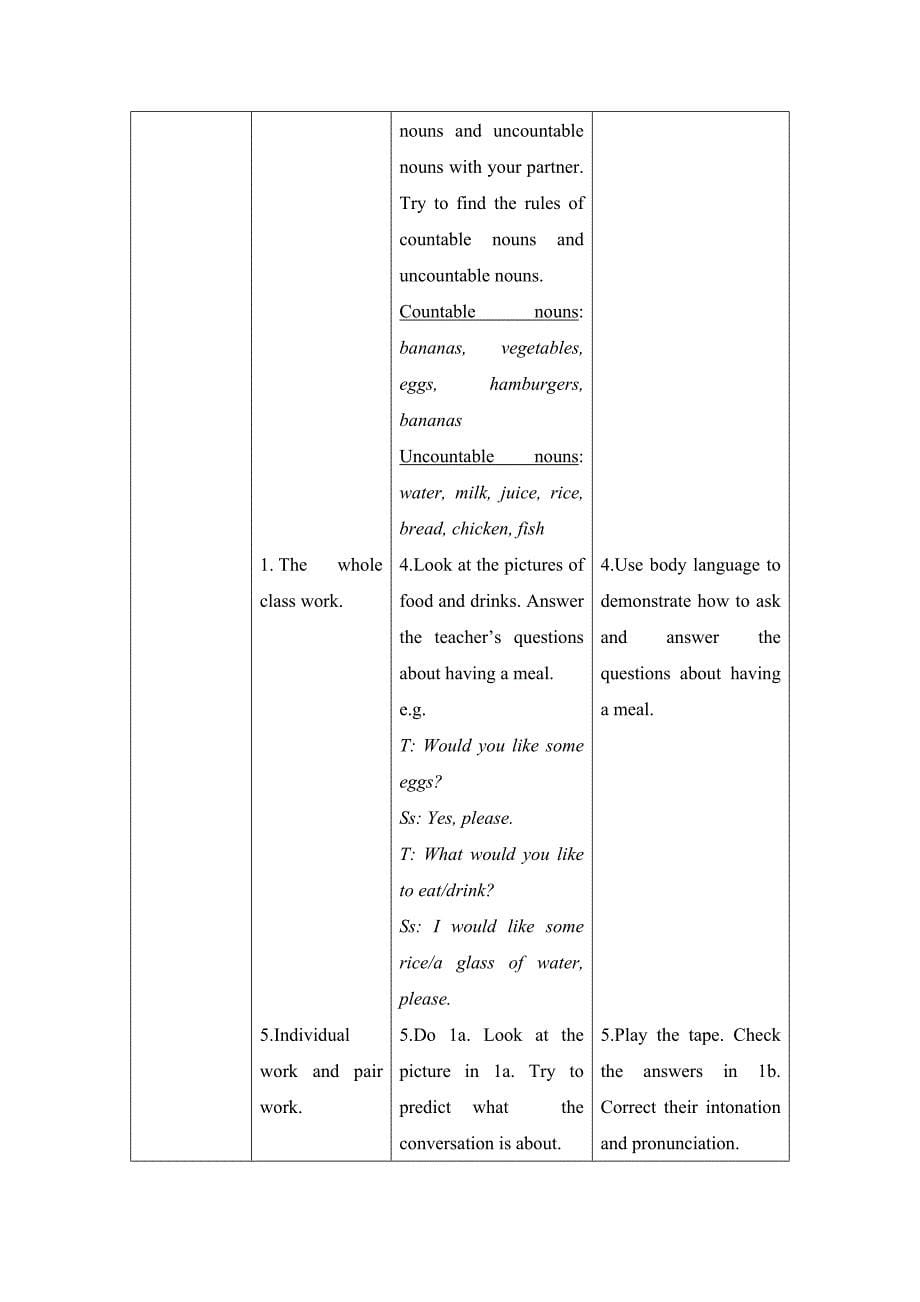 unit 3  getting togethertopic 3  what would you like to drink教学案例设计  仁爱版七年级上册_第5页