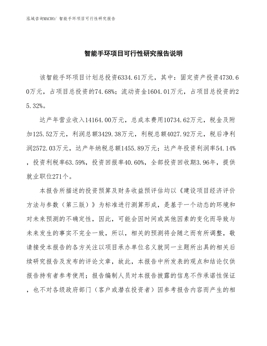 （批地）智能手环项目可行性研究报告_第2页