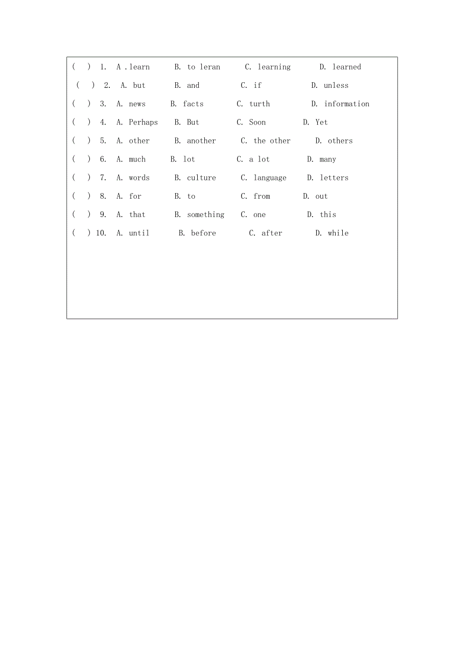 unit3 topic 1 english is widely spoken around the world 学案9（仁爱版九年级上）_第4页