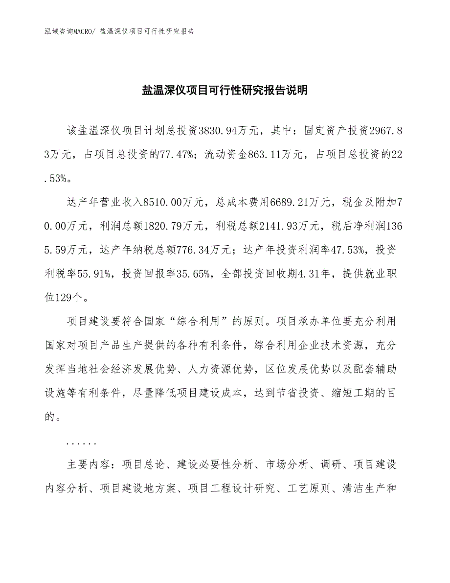 （批地）盐温深仪项目可行性研究报告_第2页