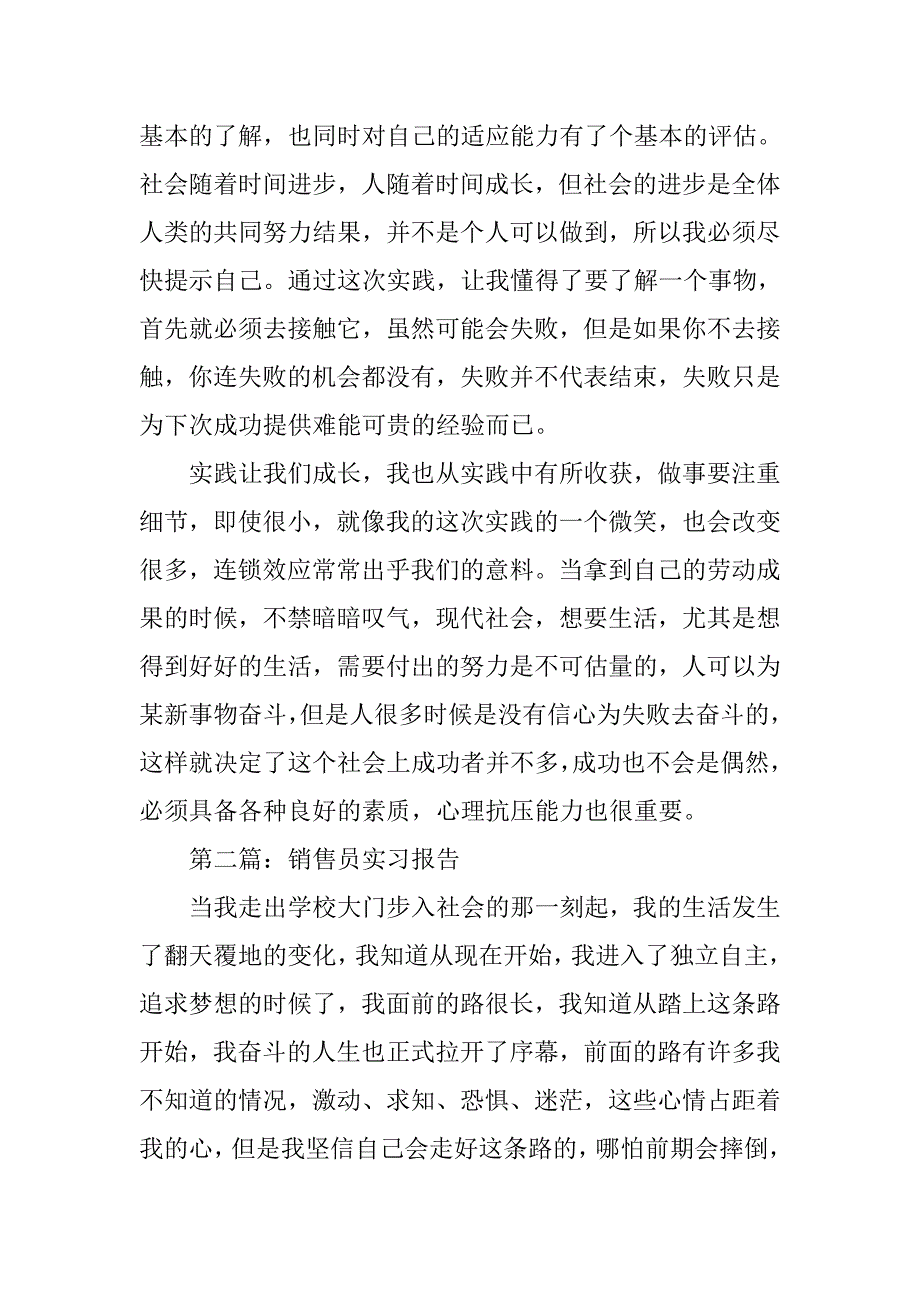 销售员实习报告精选.doc_第4页