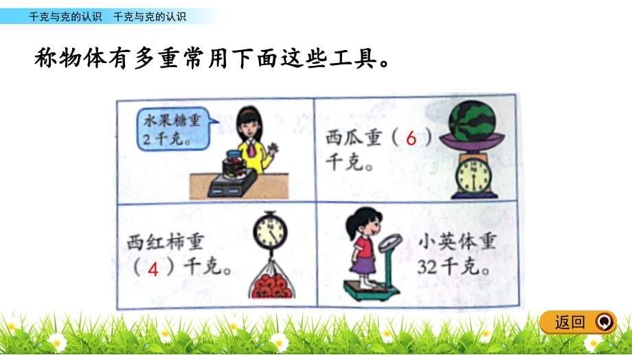 二年级下册数学课件-7.1 千克与克的认识 北京版（2014秋）(共16张_第5页