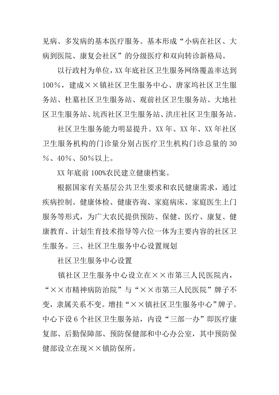 乡镇社区卫生月度工作计划表格模板_第3页