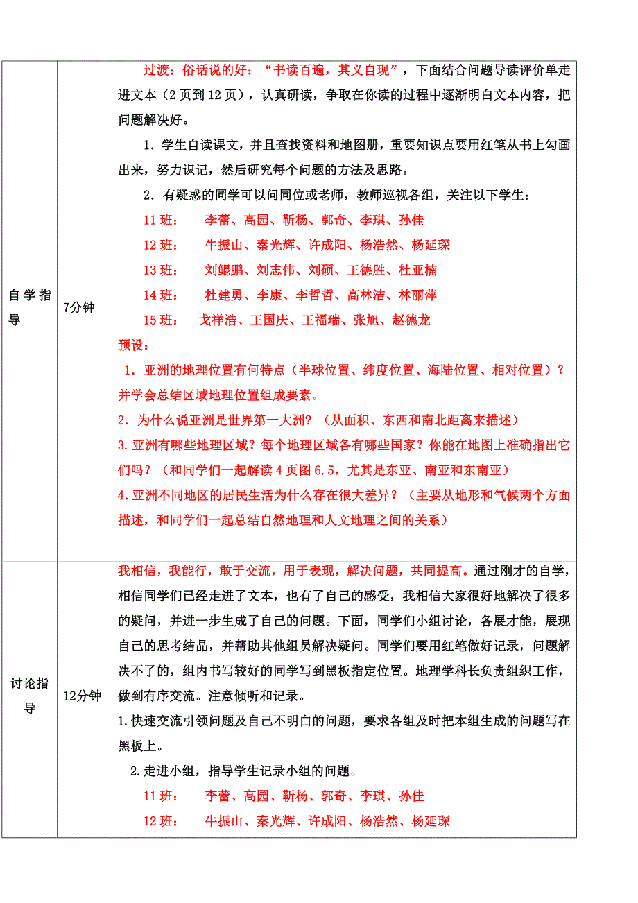 山东省济阳县竞业园学校：6.1我们生活的大洲亚洲 第1课时 教学案 （七年级人教版下册）_第2页