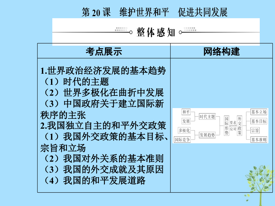 2020高考政治大一轮复习第八单元当代国际社会第20课维护世界和平促进共同发展课件_第2页