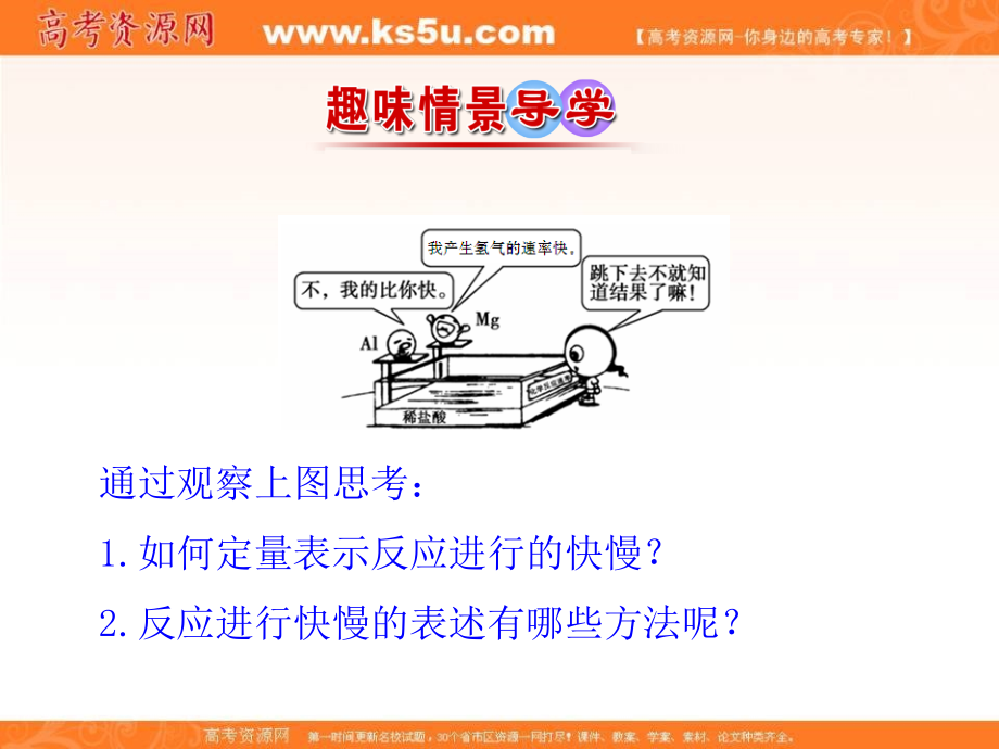 2017-2018学年人教版选修4课件 第2章第1节 化学反应速率 课件（56张） _第2页