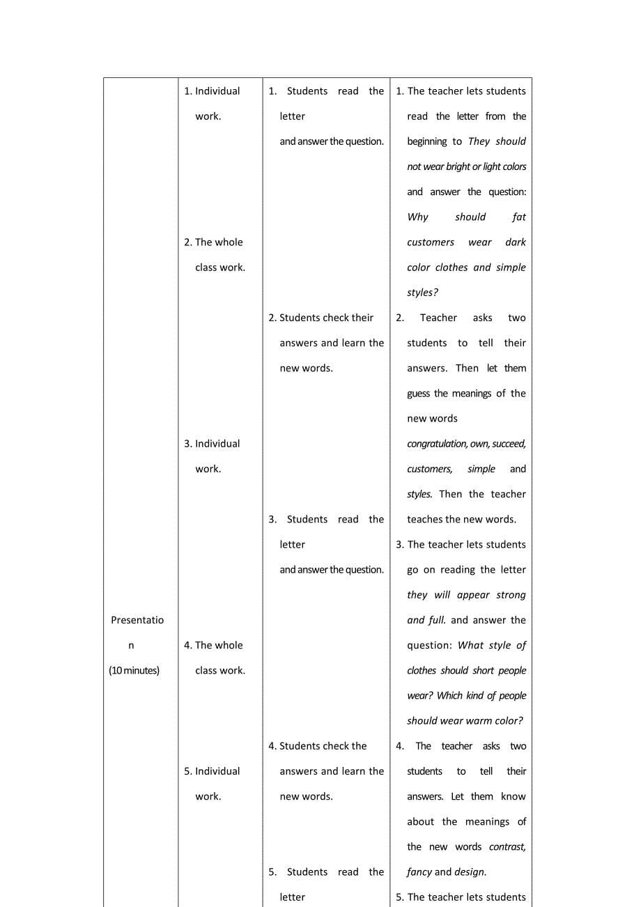 福建省长汀县第四中学八年级仁爱版英语下册教案设计：unit8. topic1. section c_第5页