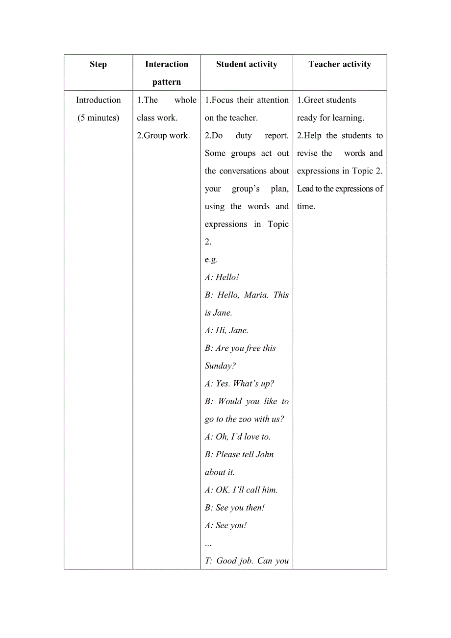 unit 4  having funtopic 3  what time is it now 教学案例设计  仁爱版七年级上册_第3页