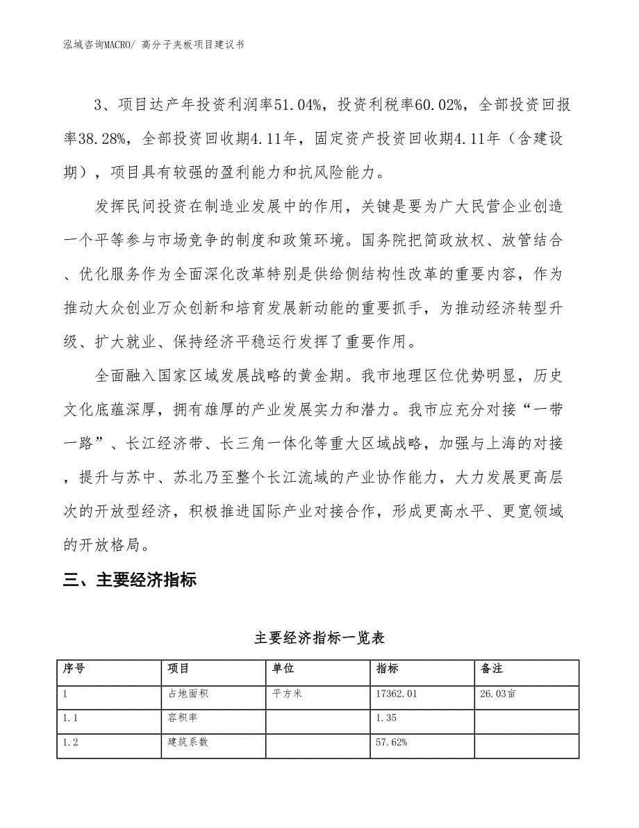 （立项审批）高分子夹板项目建议书_第5页