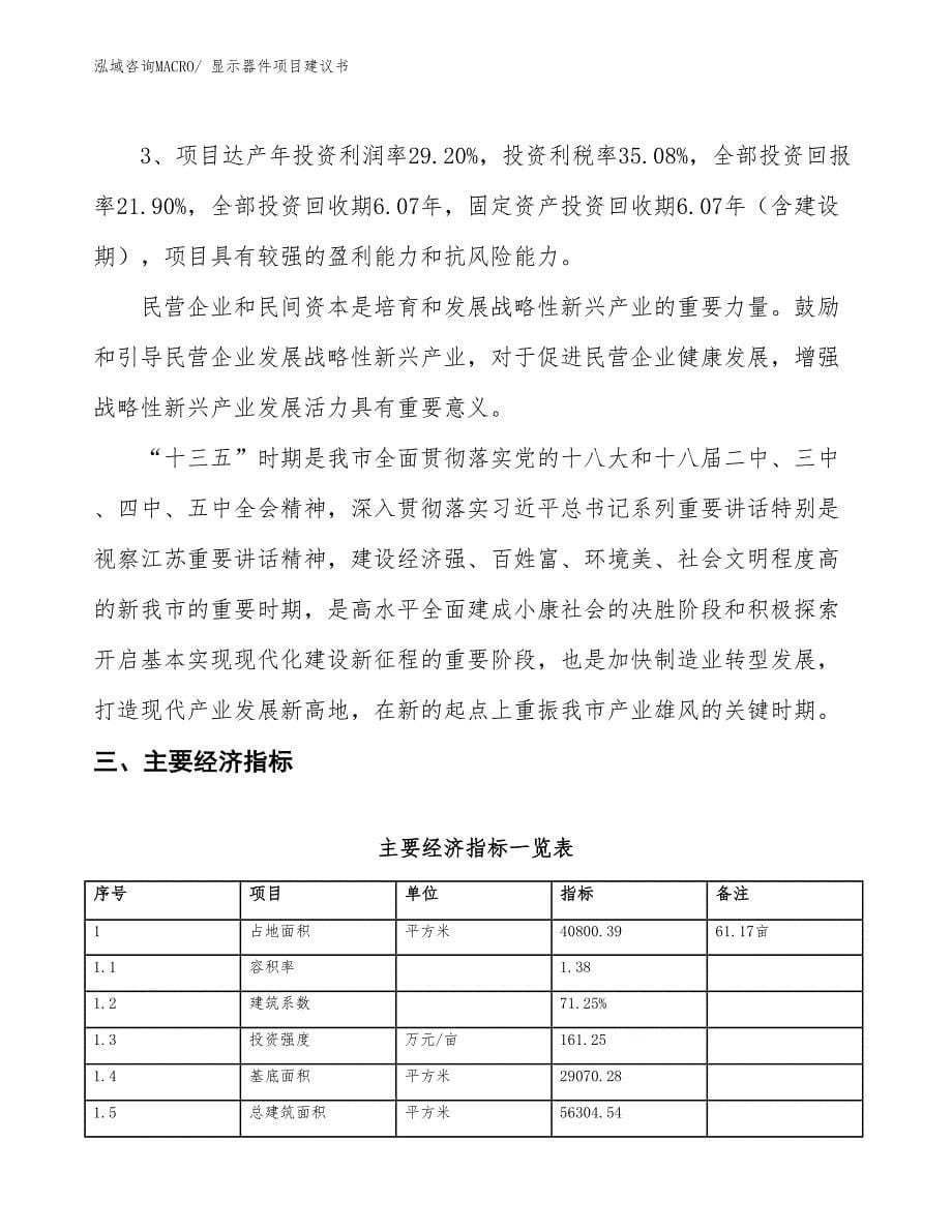 （立项审批）显示器件项目建议书_第5页