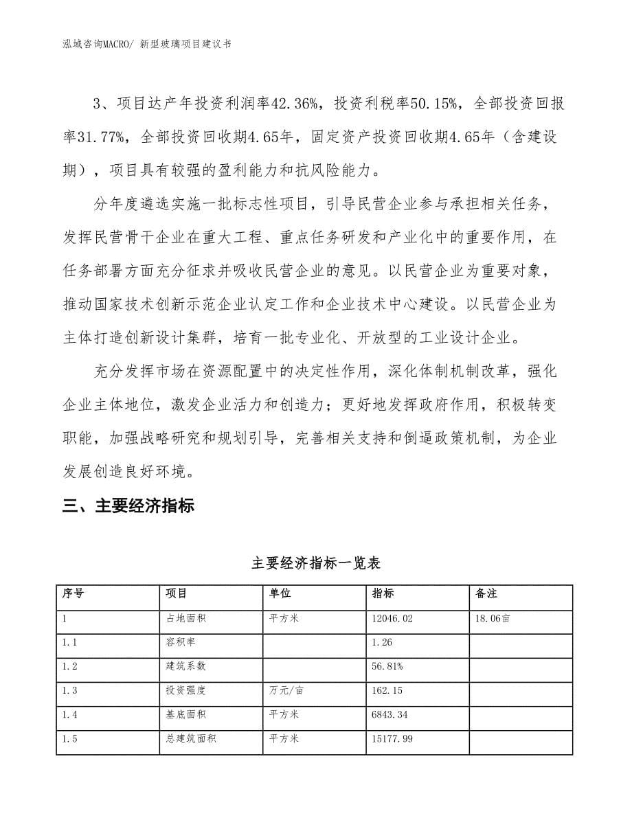 （立项审批）新型玻璃项目建议书_第5页