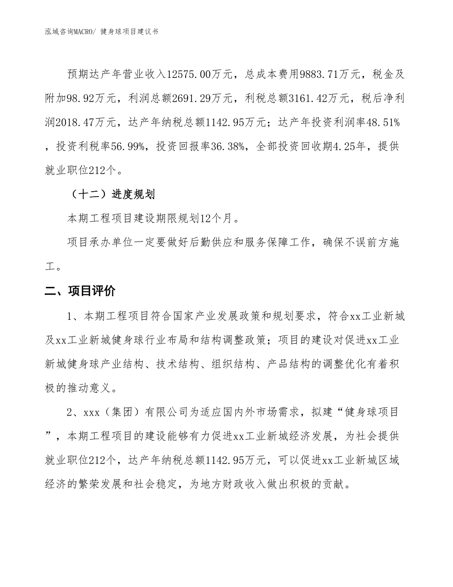 （立项审批）健身球项目建议书_第4页