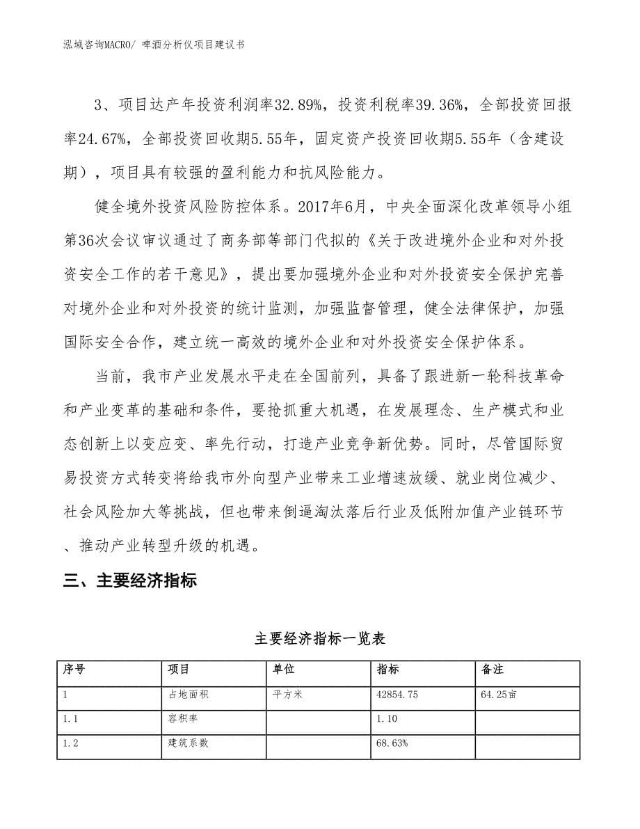 （立项审批）啤酒分析仪项目建议书_第5页