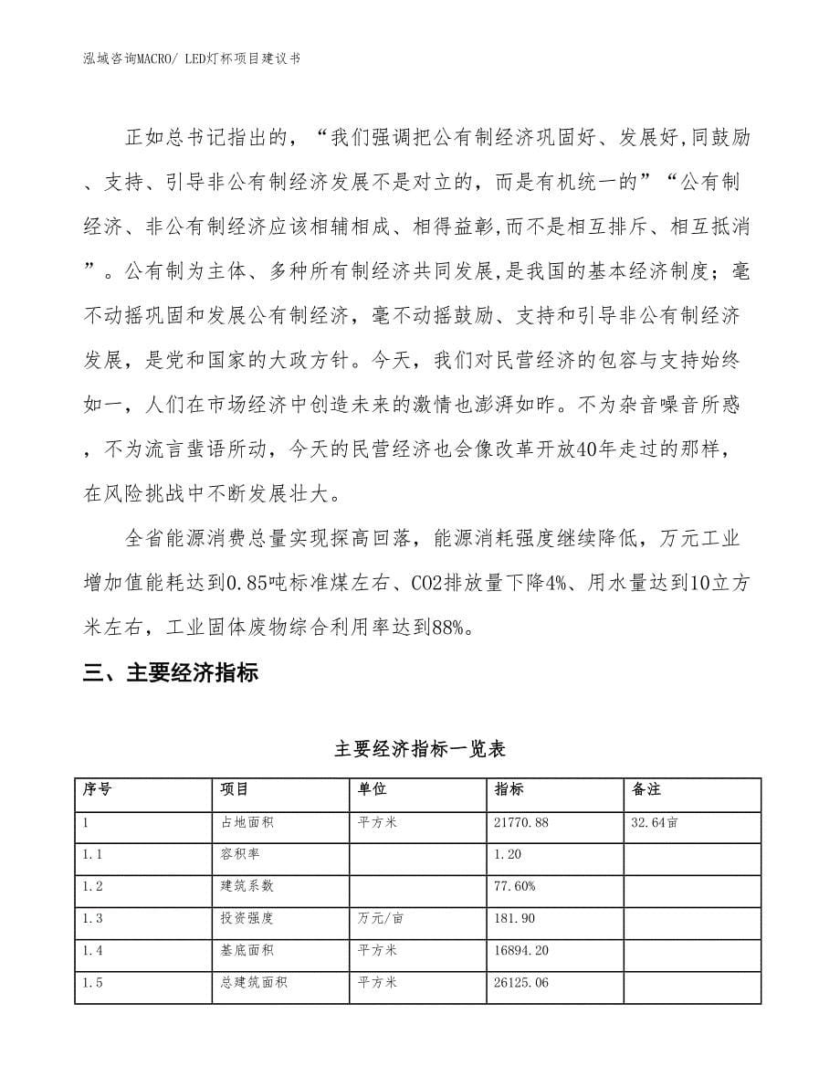 （立项审批）LED灯杯项目建议书_第5页