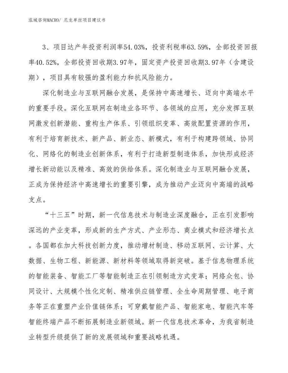 （立项审批）尼龙单丝项目建议书_第5页