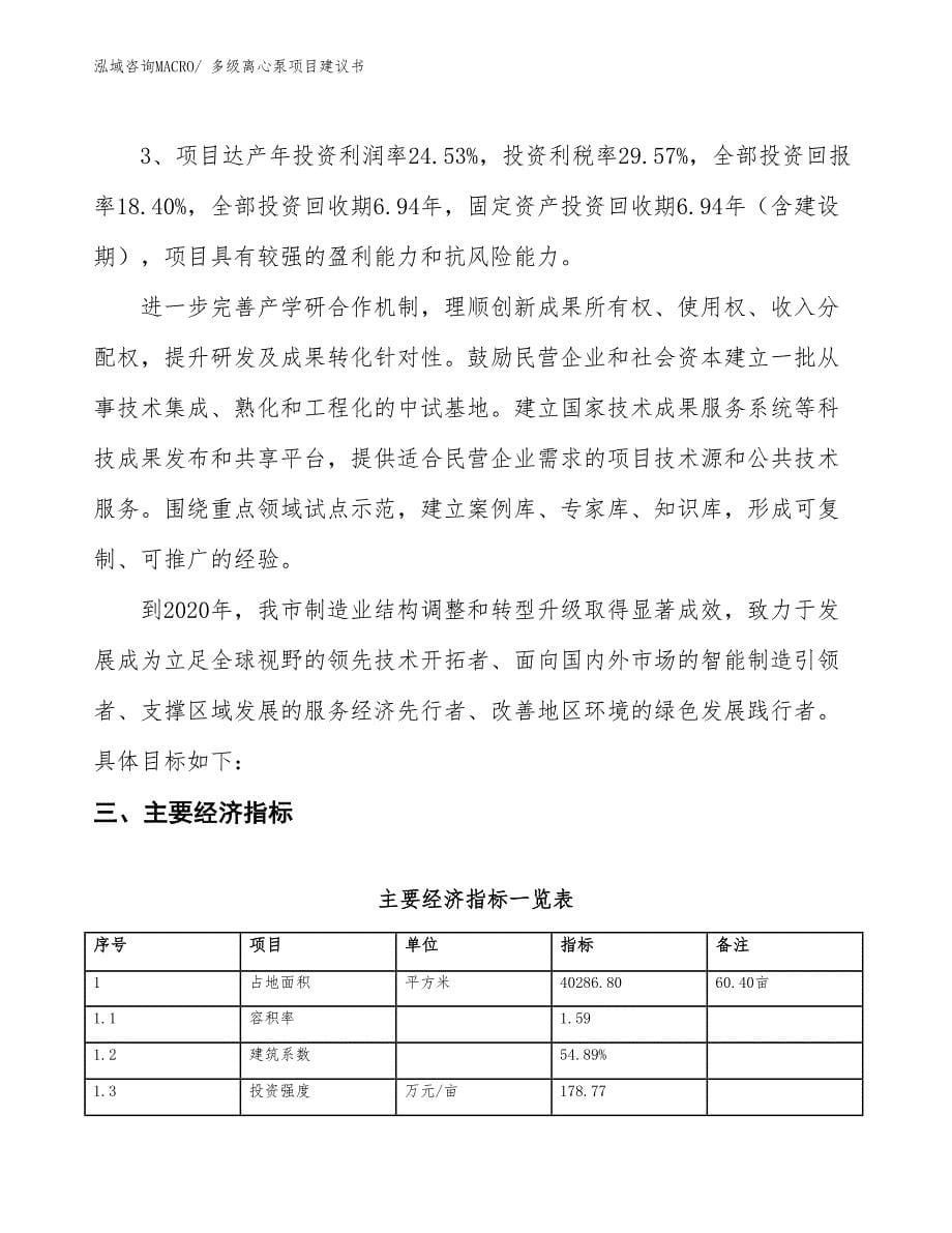 （立项审批）多级离心泵项目建议书_第5页