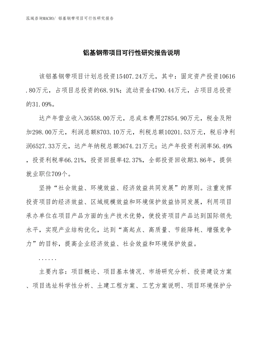 （批地）铝基钢带项目可行性研究报告_第2页