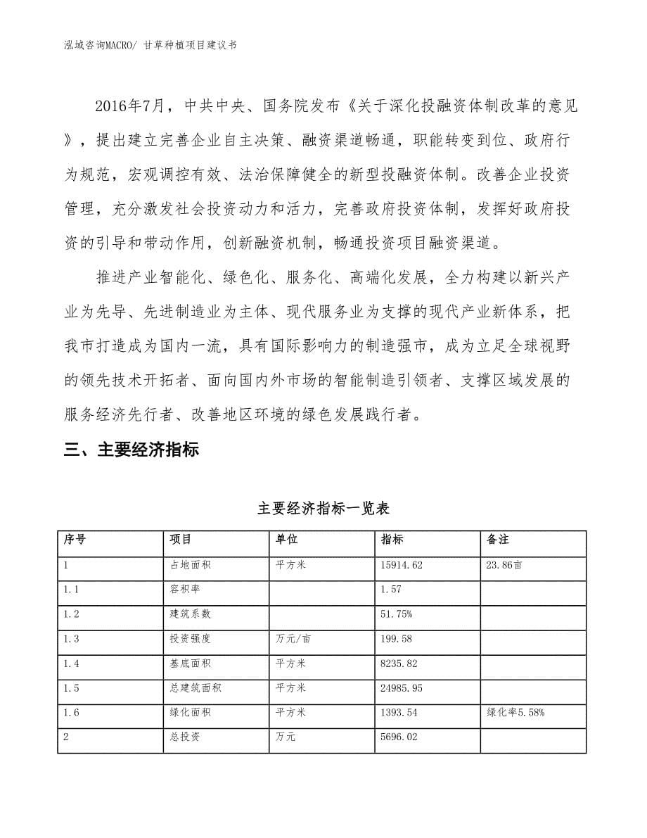 （立项审批）甘草种植项目建议书_第5页