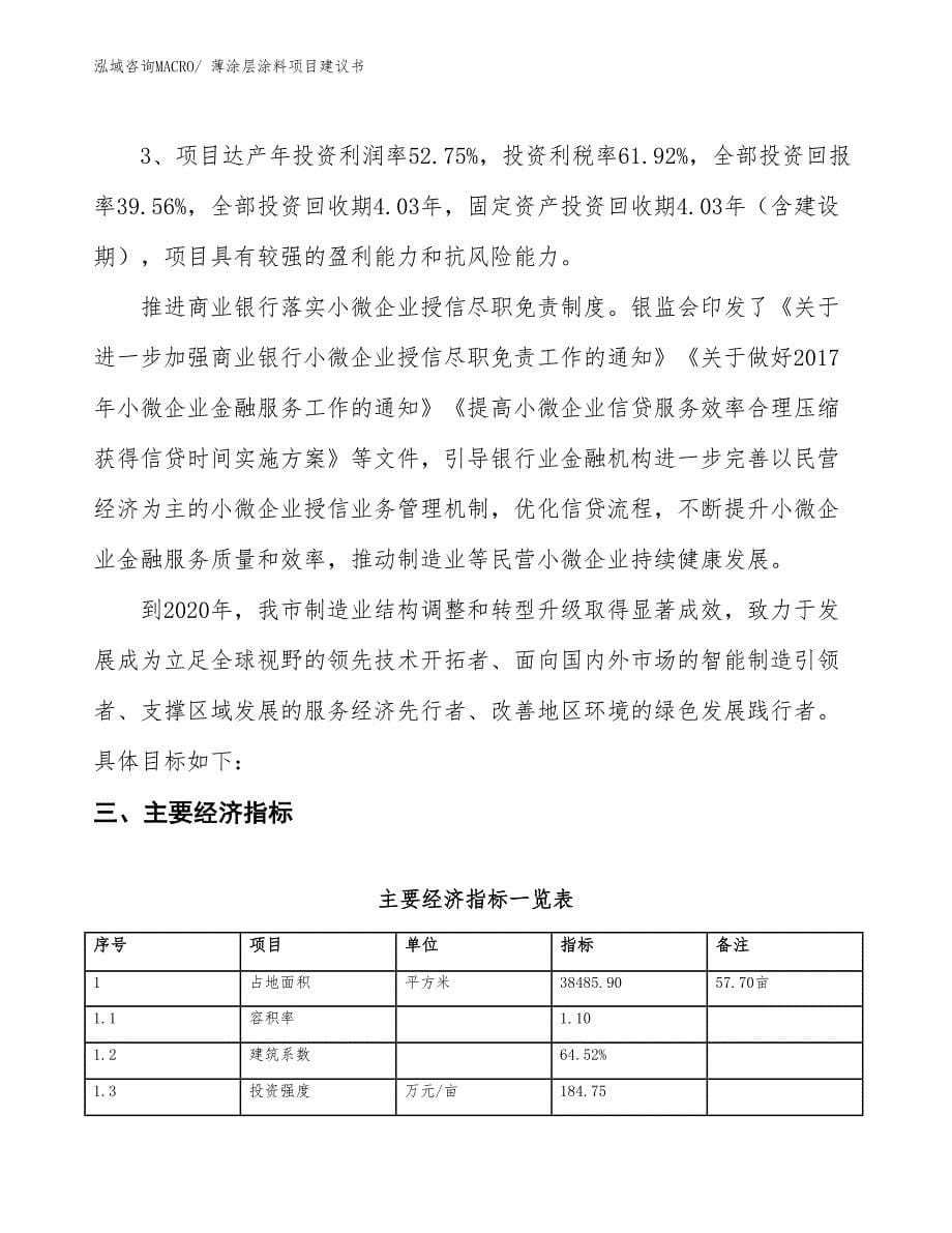 （立项审批）薄涂层涂料项目建议书_第5页