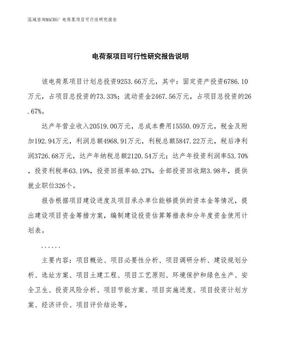 （批地）电荷泵项目可行性研究报告_第2页