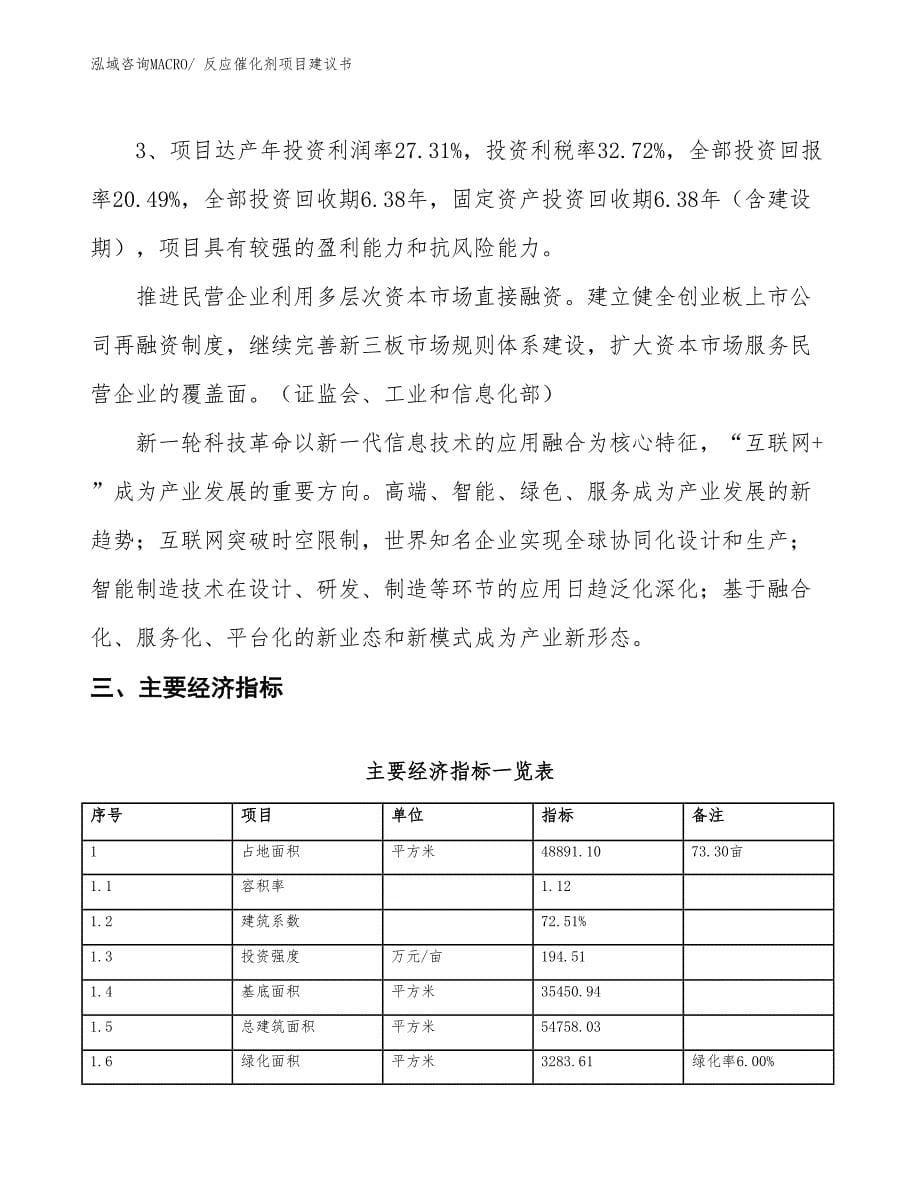 （立项审批）反应催化剂项目建议书_第5页