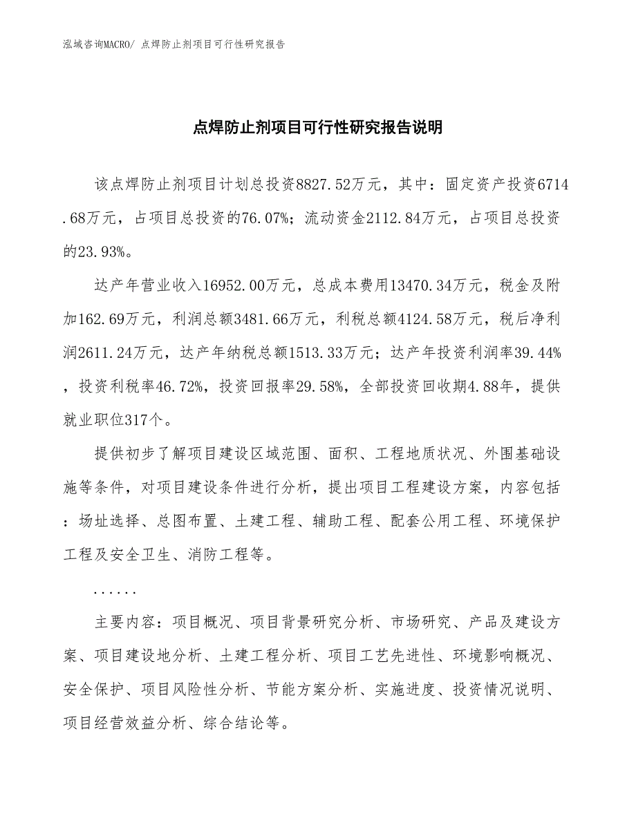 （批地）点焊防止剂项目可行性研究报告_第2页