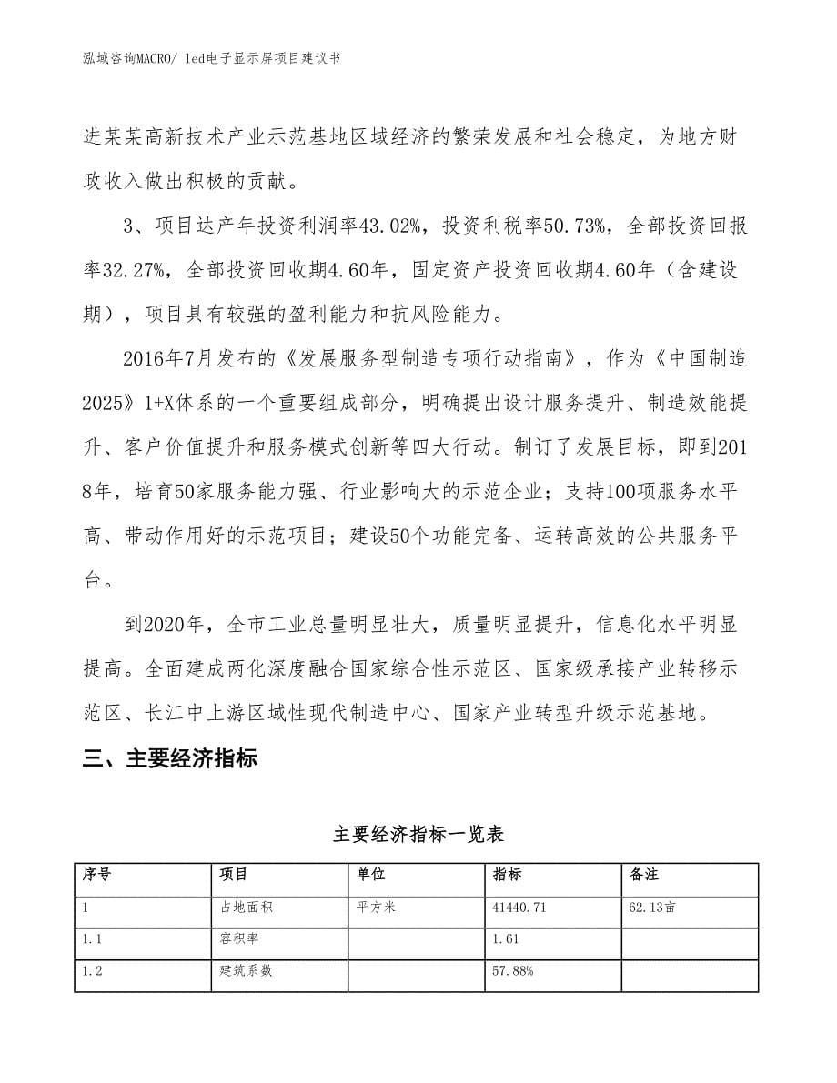 （立项审批）led电子显示屏项目建议书_第5页