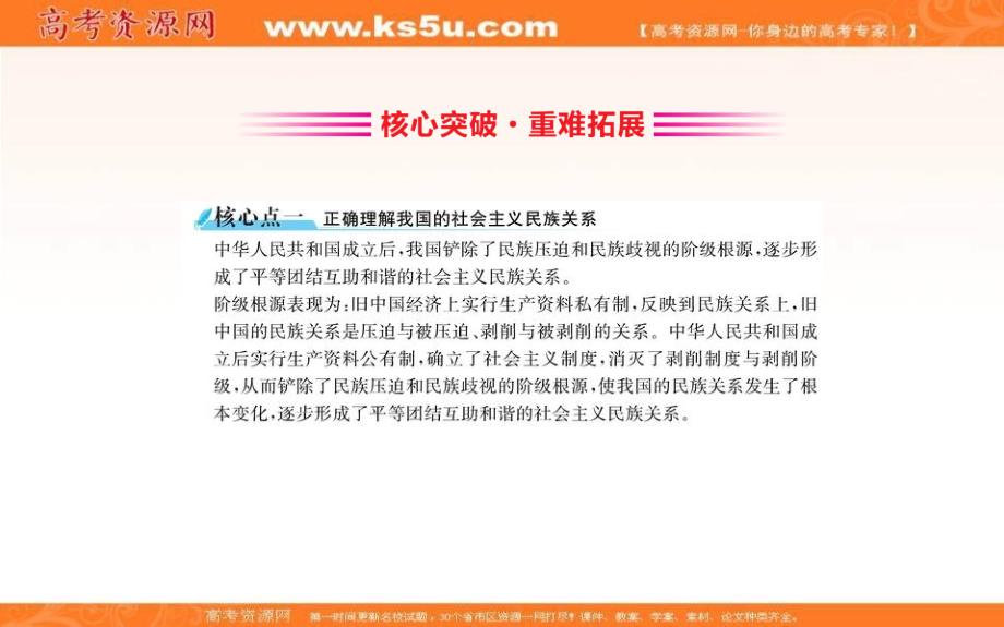 2019人教版高中政治必修二配套课件：第三单元 发展社会主义民主政治 7.1 处理民族关系的原则：平等、团结、共同繁荣 _第3页