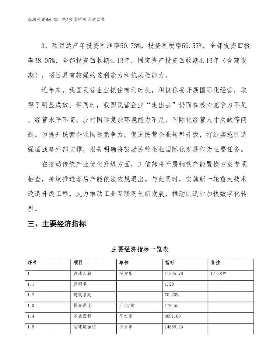 （立项审批）PVA吸水辊项目建议书_第5页