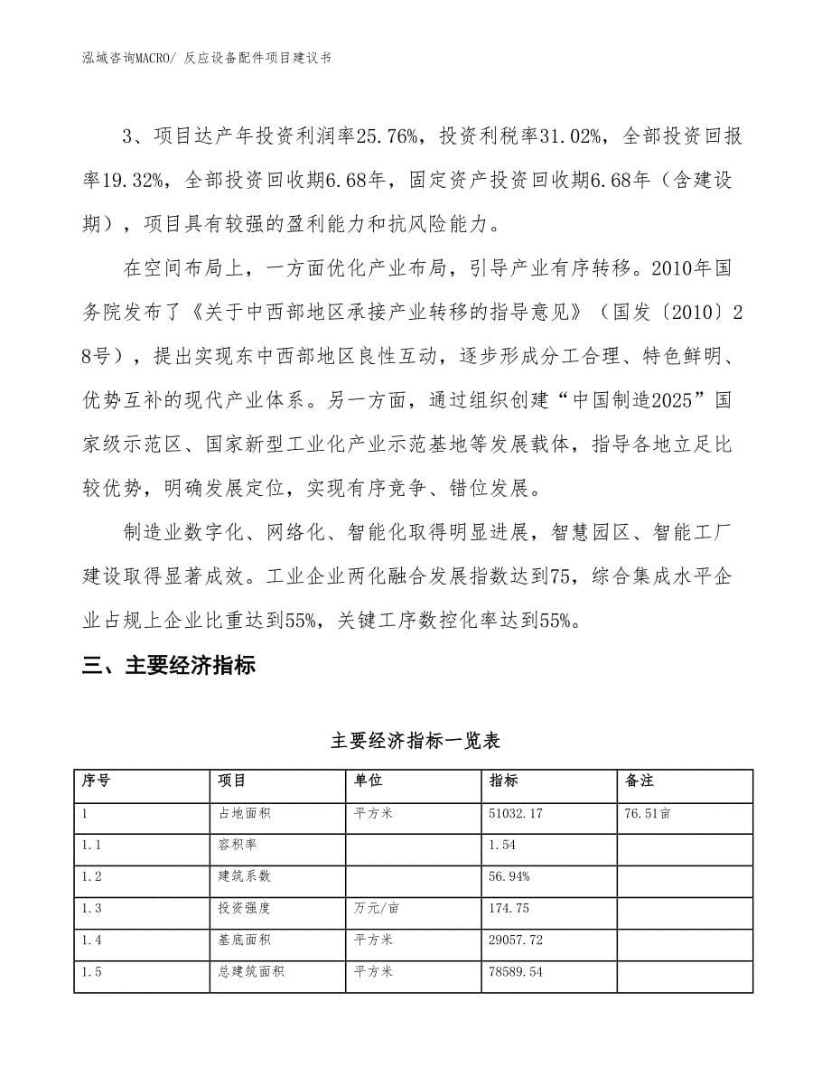 （立项审批）反应设备配件项目建议书_第5页