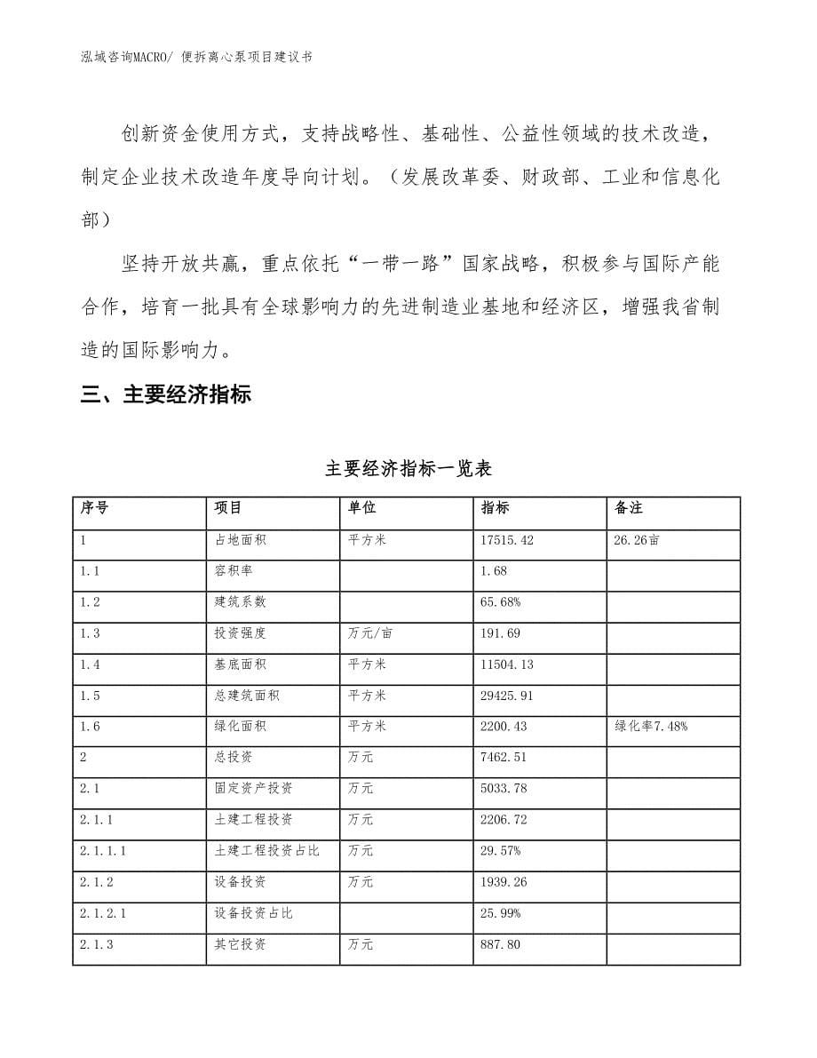 （立项审批）便拆离心泵项目建议书_第5页