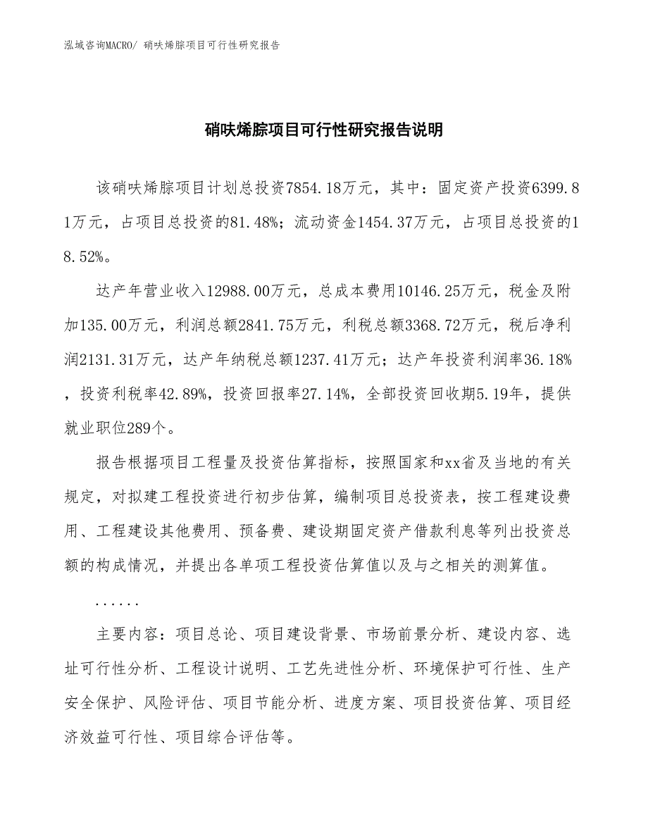 （批地）硝呋烯腙项目可行性研究报告_第2页