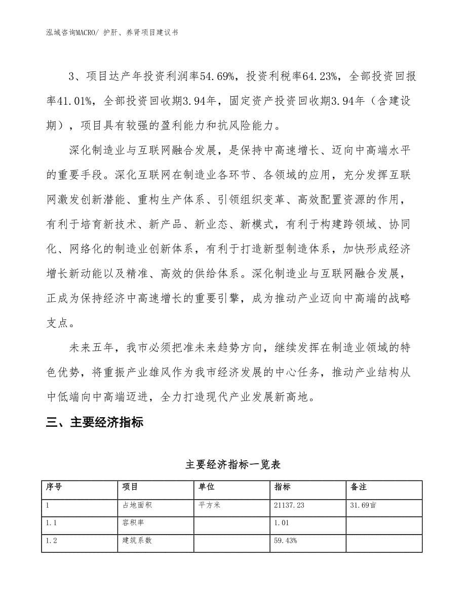 （立项审批）护肝、养肾项目建议书_第5页