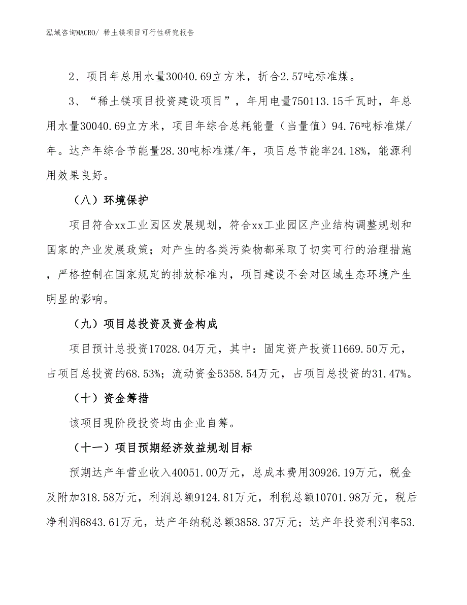 （批地）稀土镁项目可行性研究报告_第4页