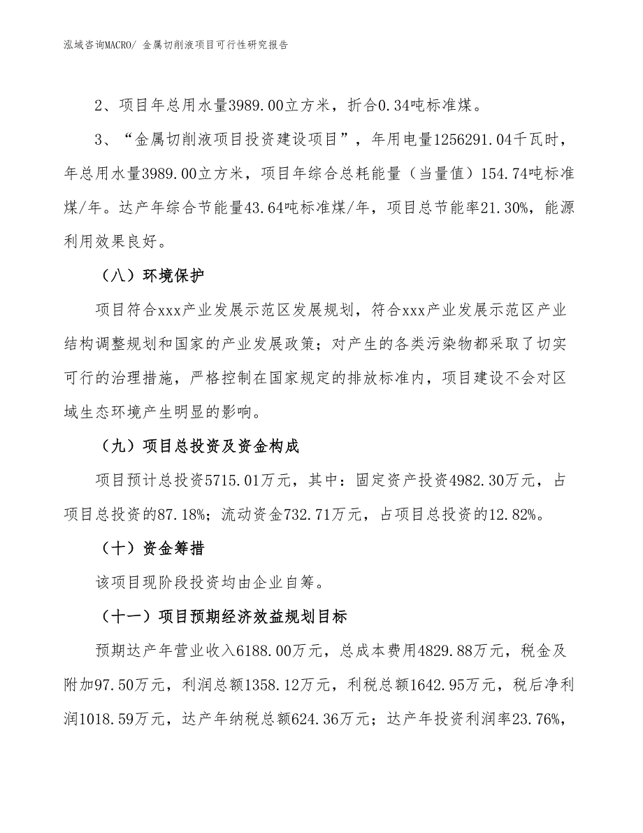 （批地）金属切削液项目可行性研究报告_第4页