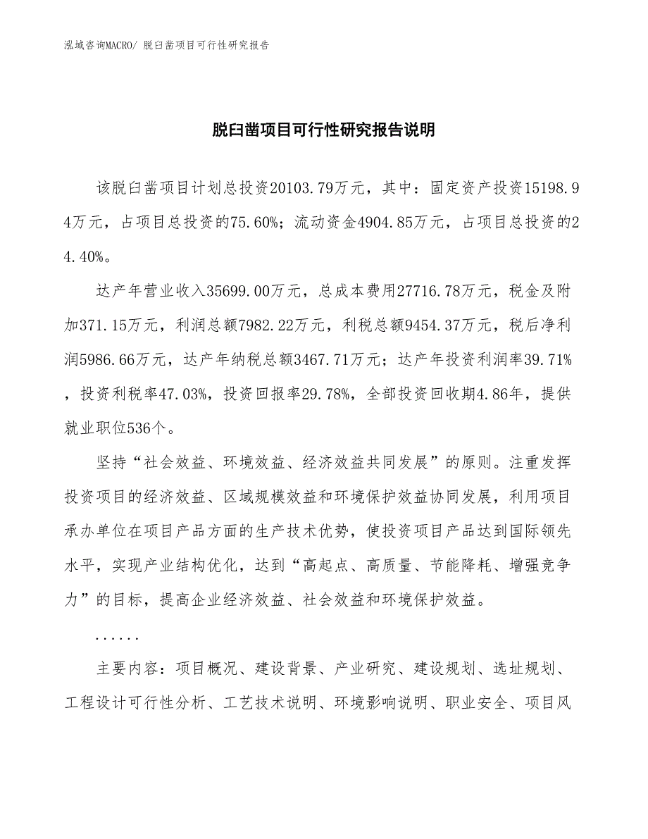 （批地）脱臼凿项目可行性研究报告_第2页