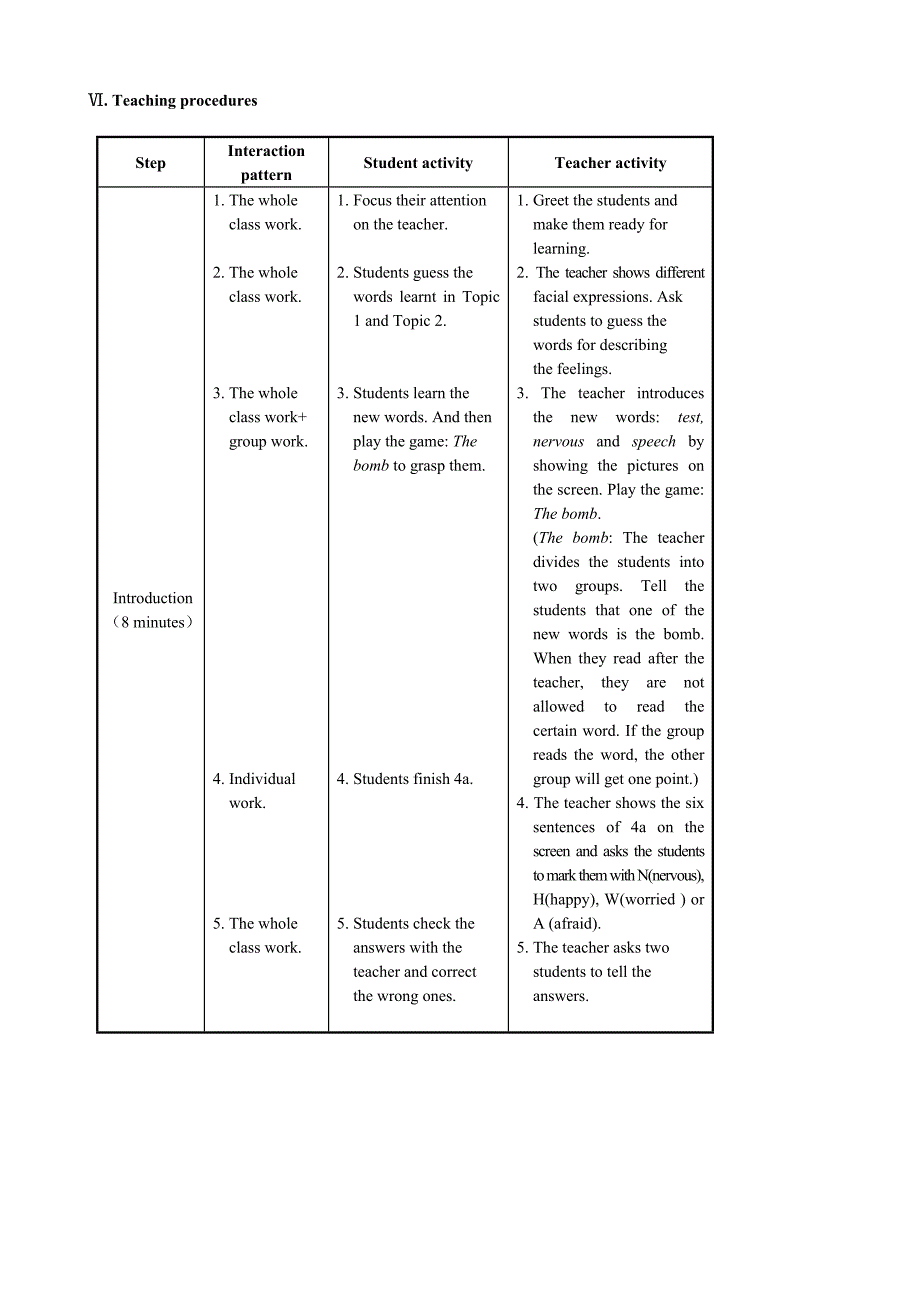 重庆市梁平实验中学：unit5. topic3. sectiona 教案 （八年级仁爱版下册）_第3页