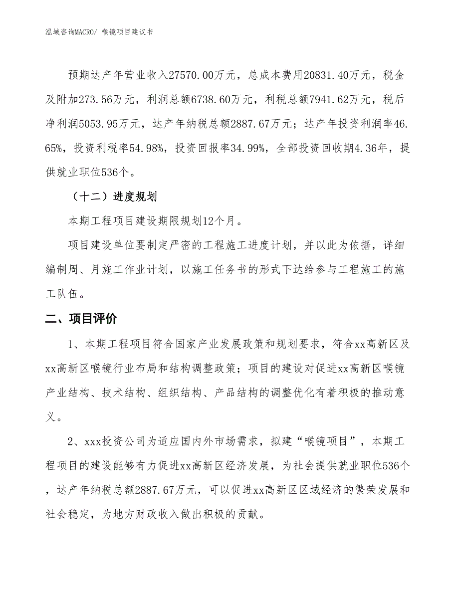 （立项审批）喉镜项目建议书_第4页