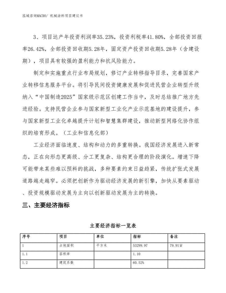 （立项审批）机械涂料项目建议书_第5页