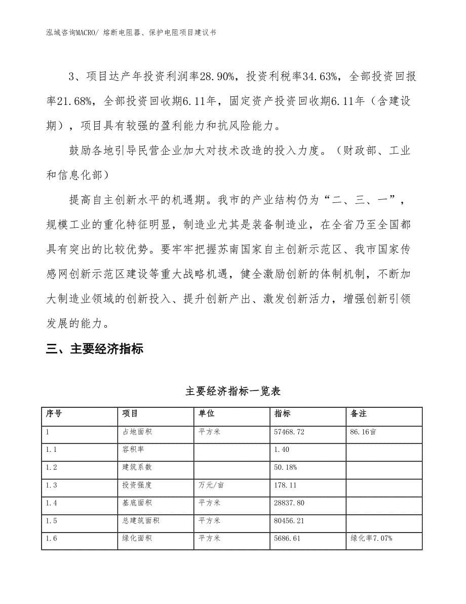 （立项审批）熔断电阻器、保护电阻项目建议书_第5页