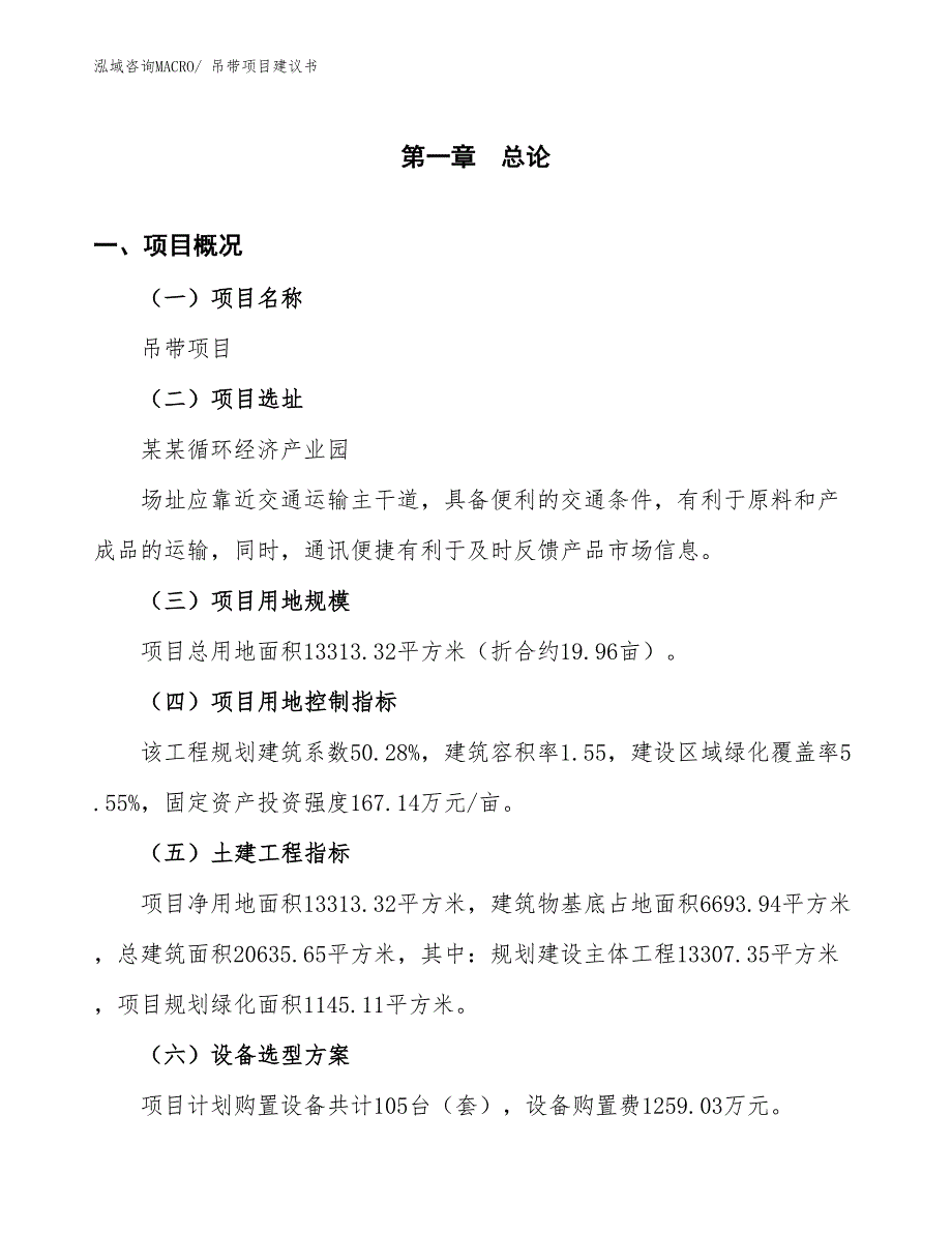 （立项审批）吊带项目建议书_第2页