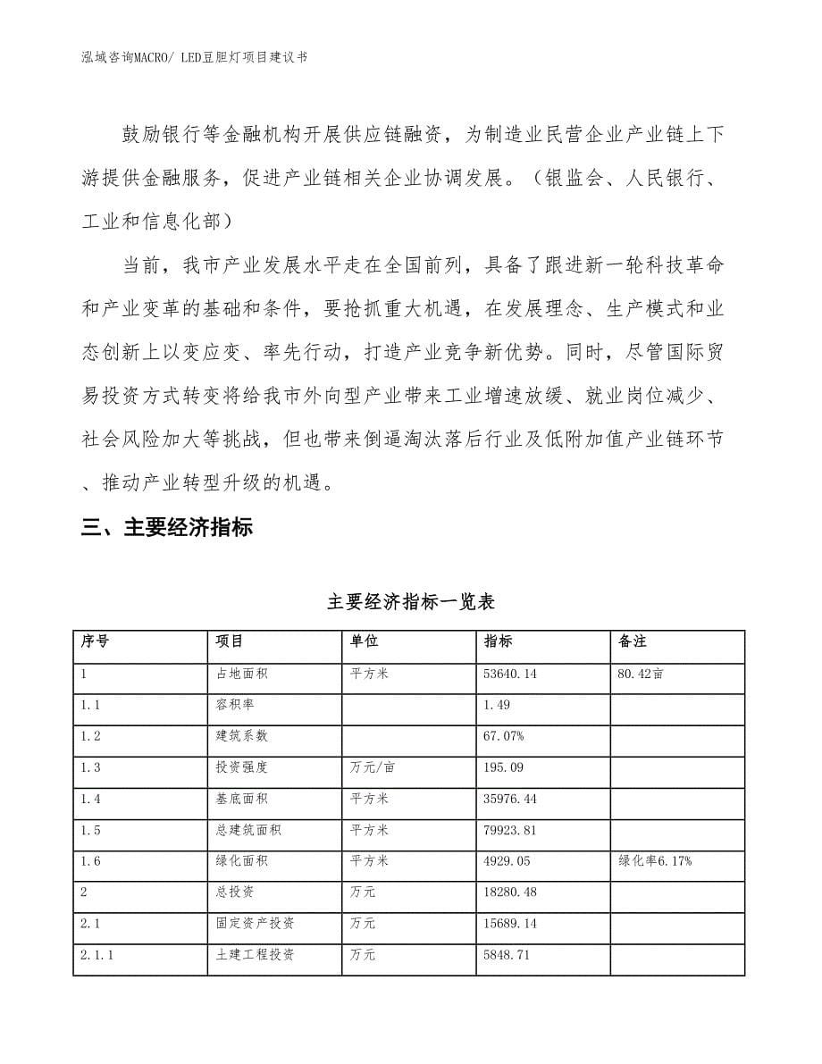 （立项审批）LED豆胆灯项目建议书_第5页