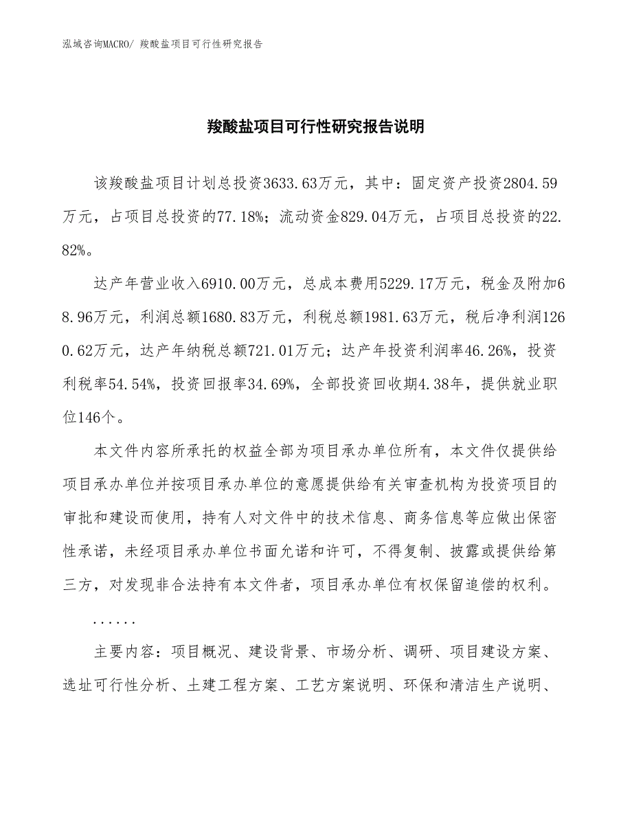 （批地）羧酸盐项目可行性研究报告_第2页